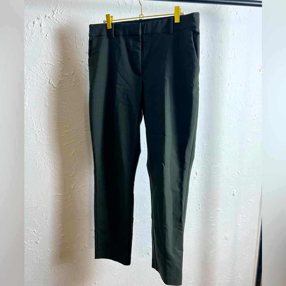 Olive green, ankle pants